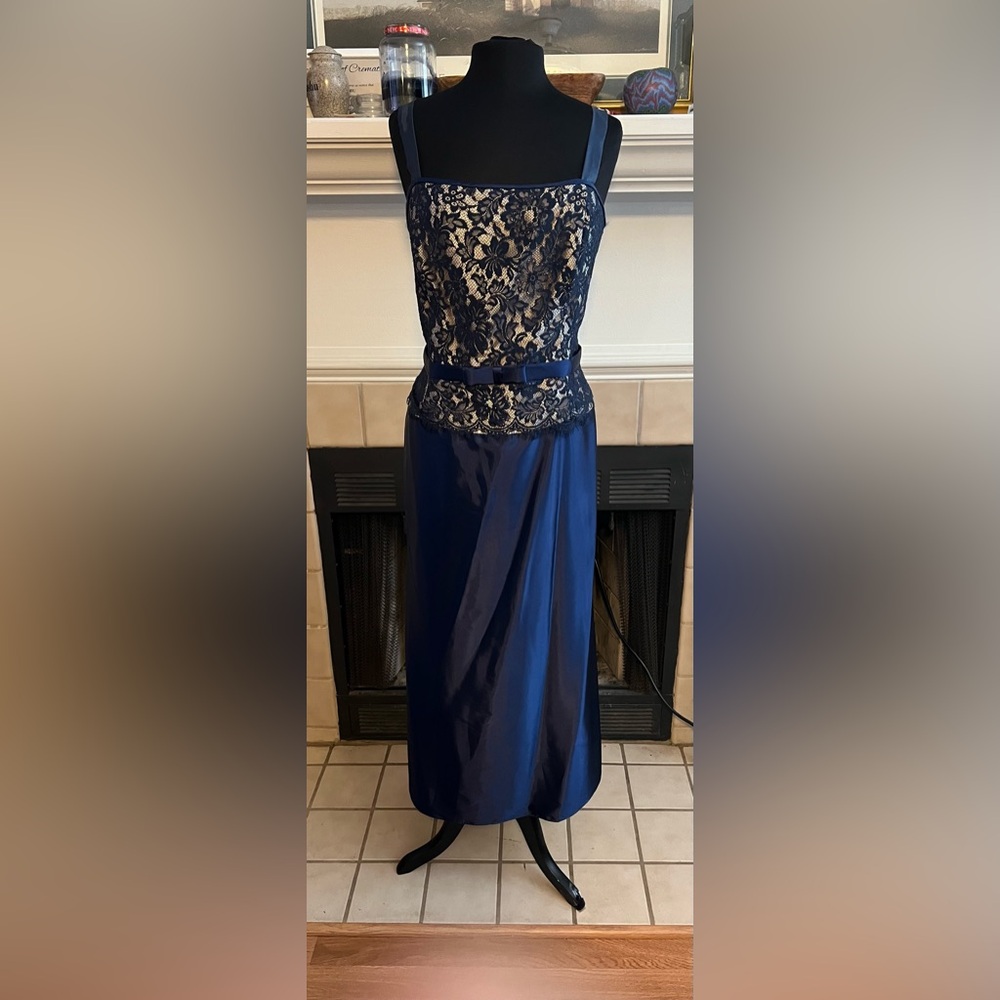 Scott Mcclintock Blue Illusion Cocktail Dress